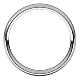 14K White Gold 4.5 mm Comfort-Fit European-Style Band Size 8.5