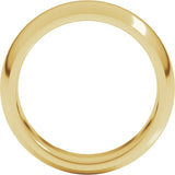 14K Yellow Gold 5.5 mm Comfort-Fit Half Round Band Size 11