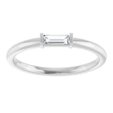 14K White Gold 1/10 CTW Lab-Grown Diamond Stackable Ring