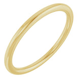 10K Yellow Gold 1.5 mm Comfort-Fit European-Style Band Size 4.5