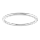 14K White Gold 1.5 mm Comfort-Fit European-Style Band Size 6.5