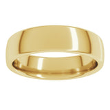 14K Yellow Gold 5.5 mm Comfort-Fit European-Style Band Size 6
