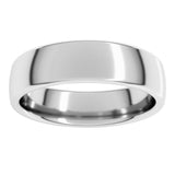 10K White Gold 5.5 mm Comfort-Fit European-Style Band Size 7