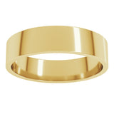 14K Yellow Gold 5.5 mm Flat Band Size 9