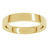 14K Yellow Gold 3.5 mm Comfort-Fit Flat Band Size 6