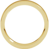 14K Yellow Gold 4.5 mm Comfort-Fit Flat Band Size 6