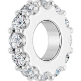 14K White Gold 1/3 CTW Lab-Grown Diamond Spacer Charm/Pendant