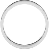 14K White Gold 4 mm Flat Band Size 6.5