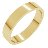 10K Yellow Gold 4 mm Flat Band Size 5.5