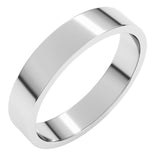 14K White Gold 4 mm Flat Band Size 6