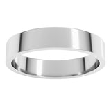 14K White Gold 4 mm Flat Band Size 6