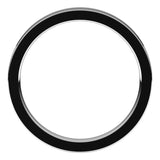 14K White Gold 2.5 mm Comfort-Fit Flat Band Size 10.5