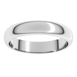 Sterling Silver 4 mm Half Round Band Size 7