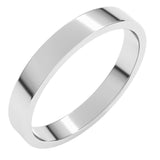 Sterling Silver 3 mm Flat Band Size 7.5