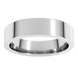 Sterling Silver 5 mm Comfort-Fit Flat Band Size 8