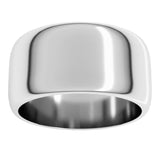 Sterling Silver 10 mm Half Round Band Size 6