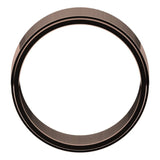 14K Rose Gold 10 mm Stepped-Edge Flat Band Size 11