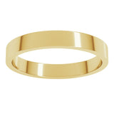 10K Yellow Gold 3 mm Flat Band Size 8