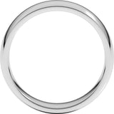 Continuum Sterling Silver 6 mm Lightweight Comfort-Fit Half Round Band Size 8.5
