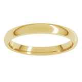 10K Yellow Gold 2.5 mm Lightweight Comfort-Fit Half Round Band Size 6.5