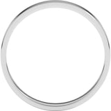 Sterling Silver 3 mm Ultra-Lightweight Flat Band Size 5
