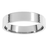 14K White Gold 4 mm Ultra-Lightweight Flat Band Size 7