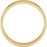 14K Yellow Gold 5 mm Ultra-Lightweight Flat Band Size 6.5