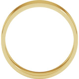 14K Yellow Gold 6 mm Ultra-Lightweight Flat Band Size 9.5