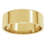 14K Yellow Gold 6 mm Ultra-Lightweight Flat Band Size 9