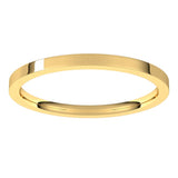 10K Yellow Gold 1.5 mm Flat Comfort Fit Light Band Size 6.5