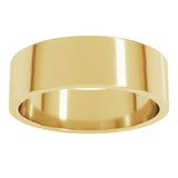 10K Yellow Gold 6 mm Flat Band Size 8.5