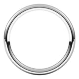 14K X1 White Gold 2 mm Comfort-Fit European-Style Band Size 6