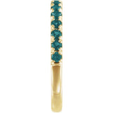 14K Yellow Gold Natural Alexandrite Stackable Ring