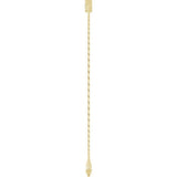 14K Yellow Gold Lab-Grown Emerald Link 7" Bracelet