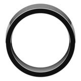 14K White Gold 10 mm Comfort-Fit Flat Band Size 10