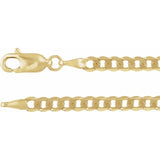 14K Yellow Gold Lab-Grown Diamond Link 7" Bracelet