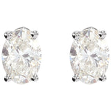 14K White Gold 1/3 CTW Lab-Grown Diamond Earrings