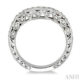 1/4 Ctw Diamond Matching Wedding Band in 14K White Gold