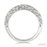 3/8 Ctw Round Cut Diamond Matching Wedding Band in 14K White Gold