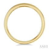 1/5 Ctw Baguette and Round Cut Diamond Stackable Fashion Band in 10K Yellow Gold