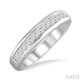 1/4 Ctw Princess Cut Diamond Wedding Band in 14K White Gold