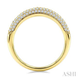 1/2 Ctw Round Cut Diamond Aeris Gold Fashion Band in 14K Yellow Gold