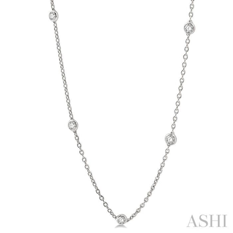 Diamond Station Necklace - 990A1TFADFGNKWG – Touch Of Class