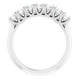 Platinum 3/4 CTW Natural Diamond Seven-Stone Anniversary Band