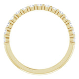 14K Yellow 1/5 CTW Natural Diamond Anniversary Band