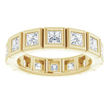 14K Yellow 1 1/2 CTW Natural Diamond Eternity Band Size 7