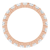 14K Rose 1 1/5 CTW Natural Diamond Eternity Band Size 7