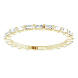 14K Yellow 1/3 CTW Natural Diamond Eternity Band Size 5