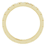 14K Yellow 5/8 CTW Natural Diamond Eternity Band Size 6