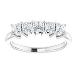 14K White 3/4 CTW Natural Diamond Anniversary Band